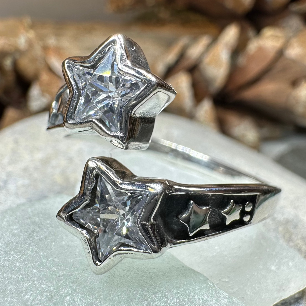 Double Shooting Stars Ring