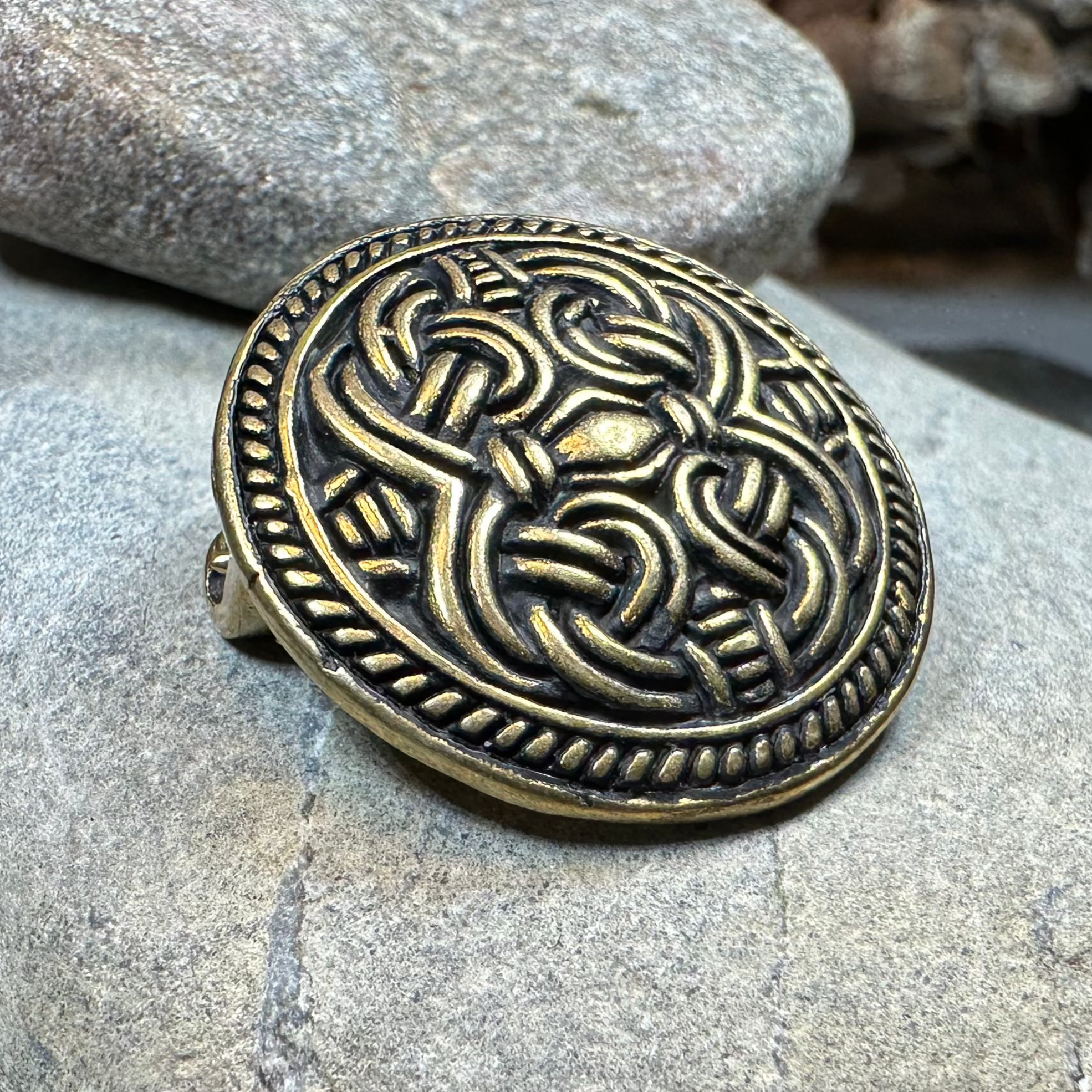 Bronze Jelling Celtic Brooch