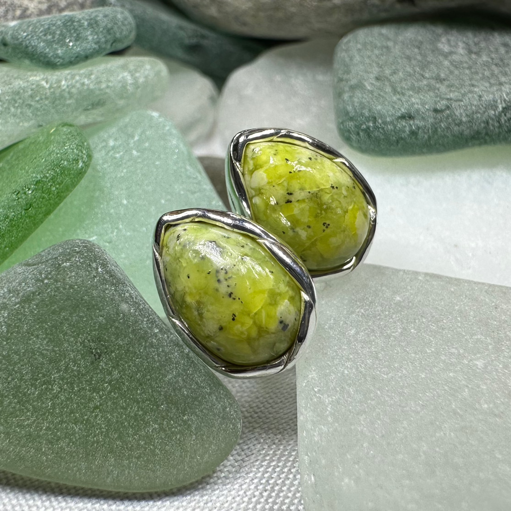 Connemara Marble Ireland Post Earrings