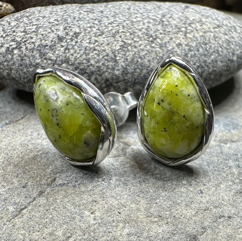 Connemara Marble Ireland Post Earrings