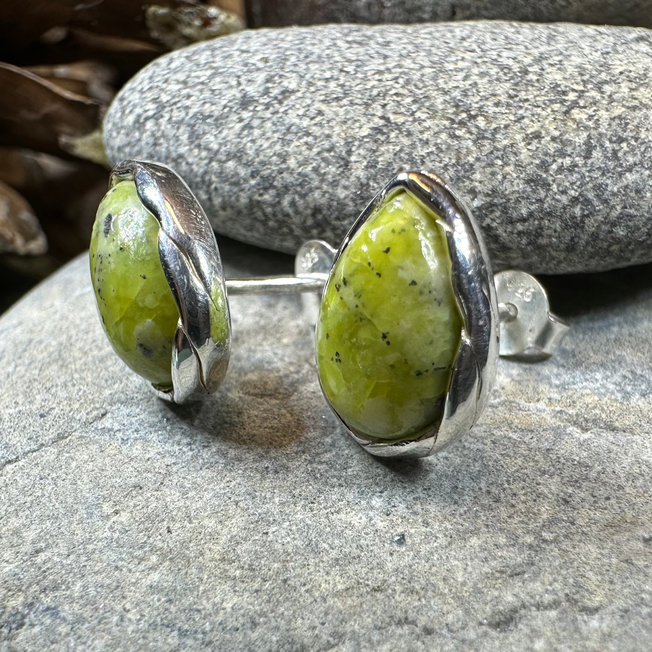 Connemara Marble Ireland Post Earrings