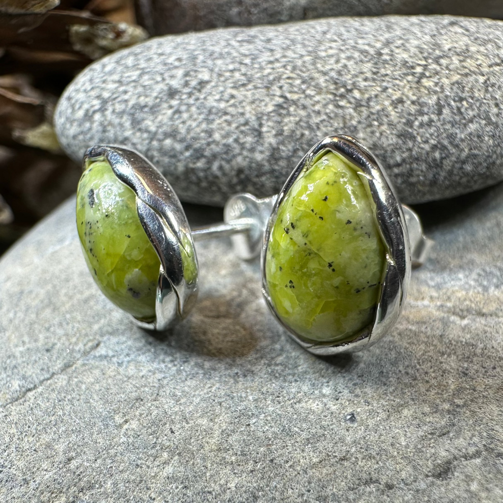 Connemara Marble Ireland Post Earrings