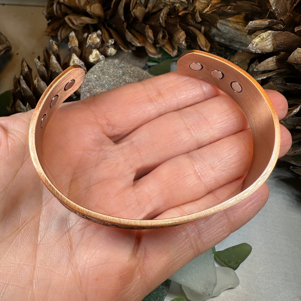 Scottish Thistle Copper Cuff Bracelet