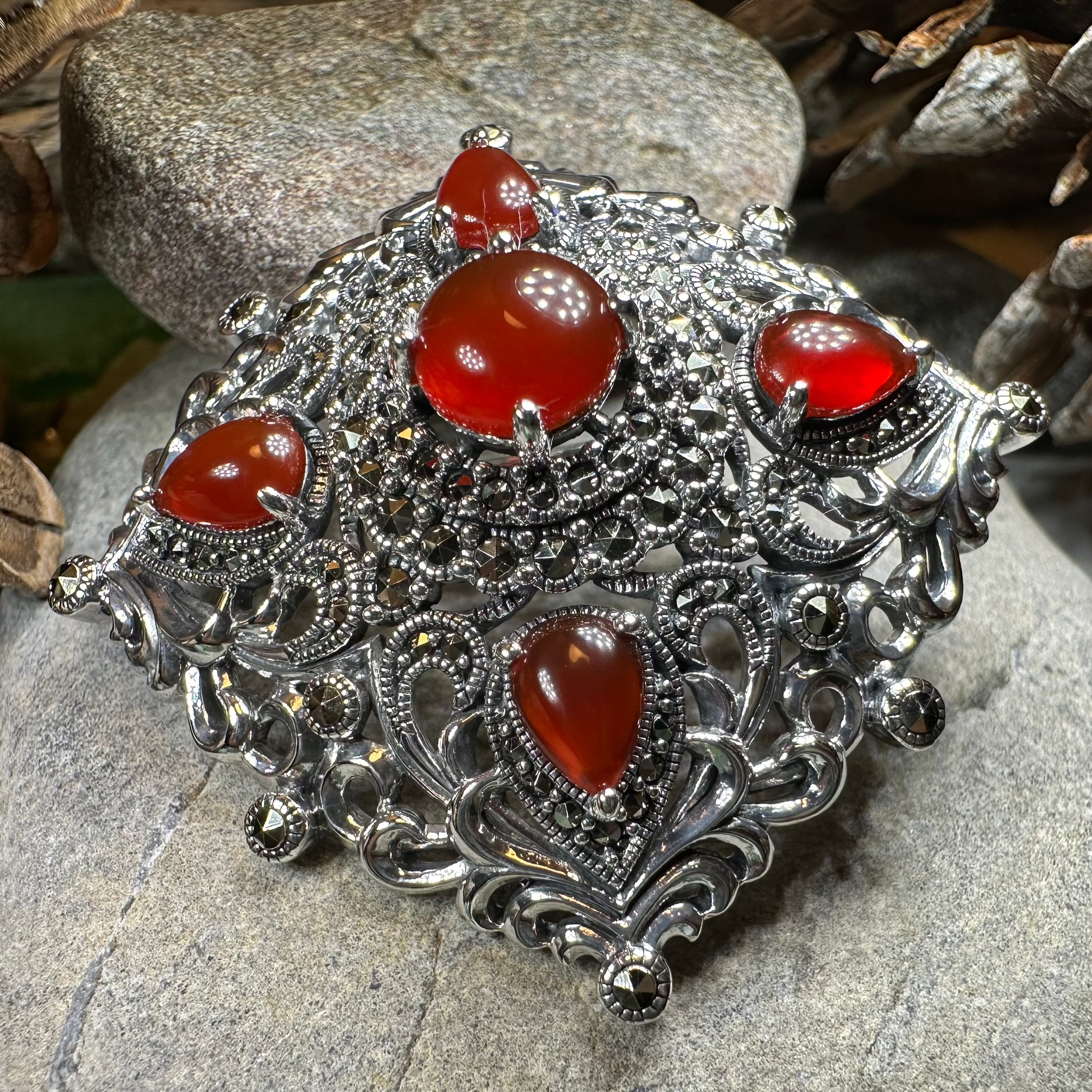 Sunset Celtic Knot Brooch