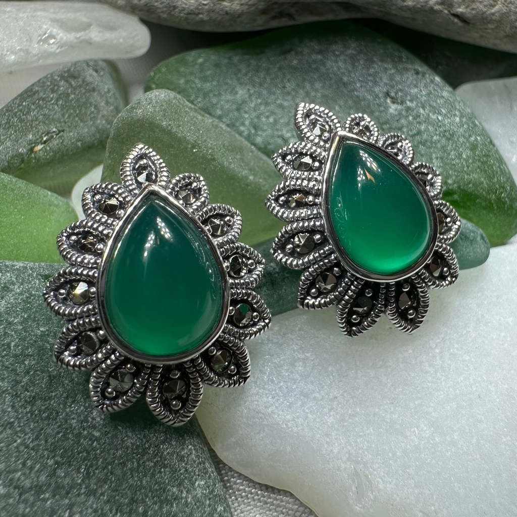 Glenys Marcasite Post Earrings