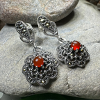 Autumn Blossom Marcasite Earrings