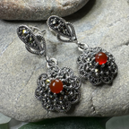 Autumn Blossom Marcasite Earrings