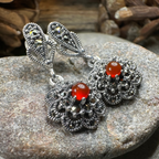 Autumn Blossom Marcasite Earrings