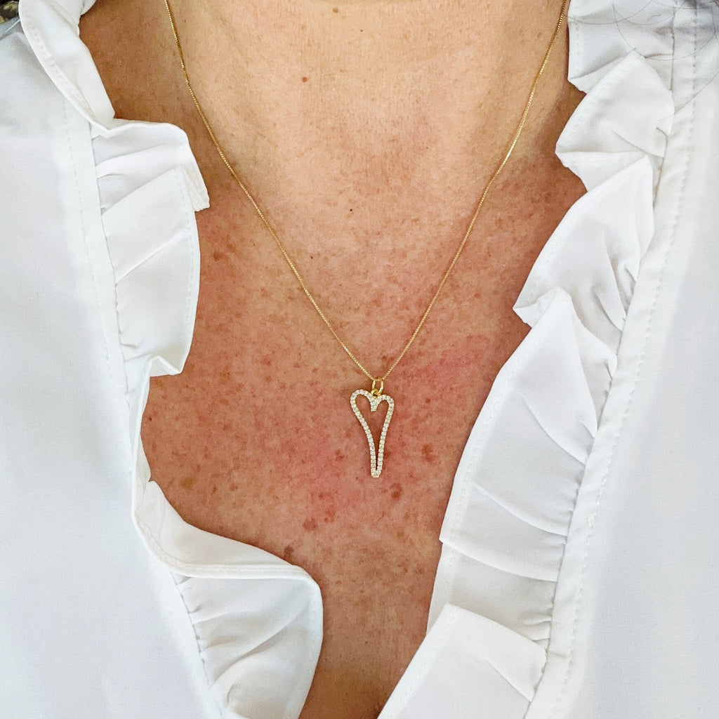 Orabella Gold Heart Necklace