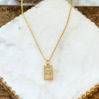 Carita Dainty Heart Tag Necklace