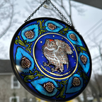 William De Morgan Owl Suncatcher