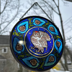 William De Morgan Owl Suncatcher