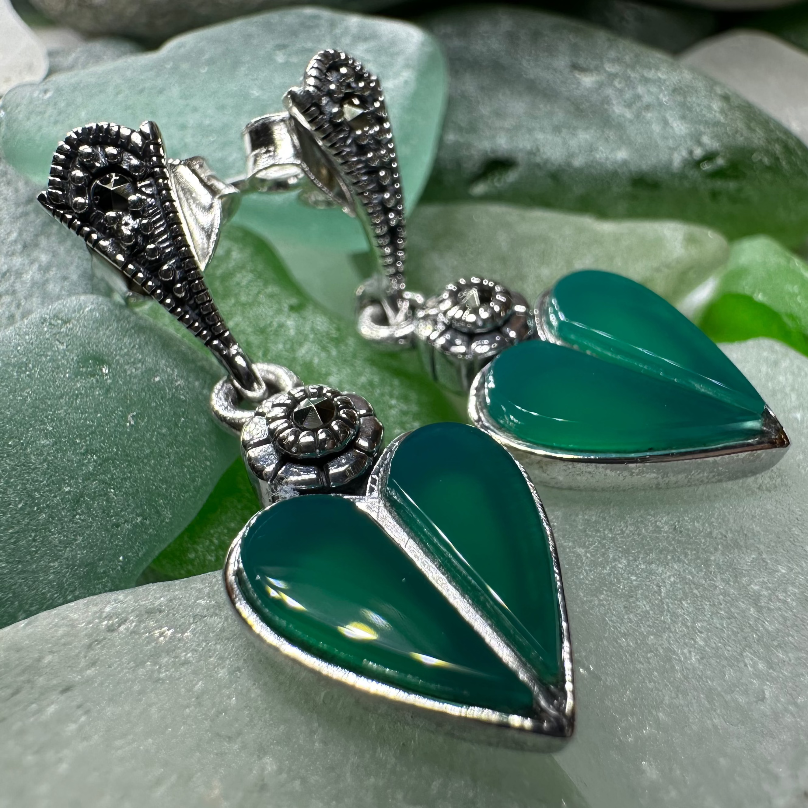 Aubrina Celtic Heart Earrings