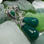 Celtic Raindrop Marcasite Earrings