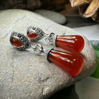 Celtic Raindrop Marcasite Earrings