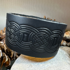 Celtic Warrior Leather Cuff Bracelet