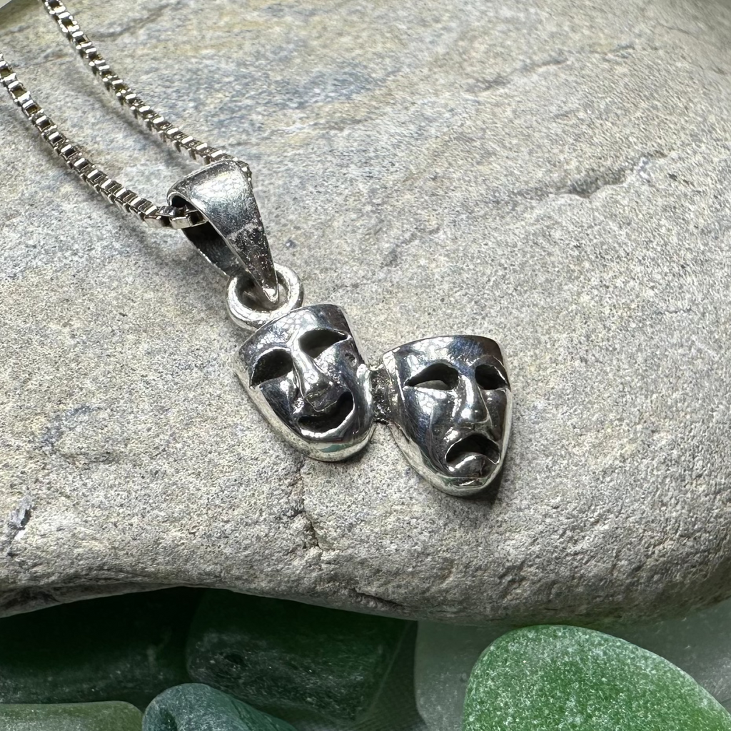 Theater Mask Necklace