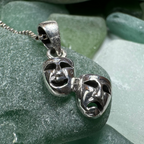 Theater Mask Necklace