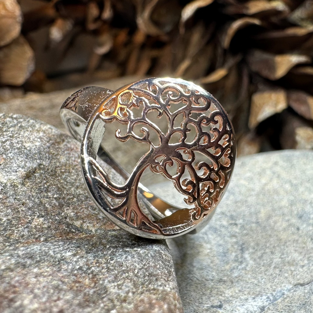 Rose Tree of Life Ring