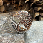 Rose Tree of Life Ring