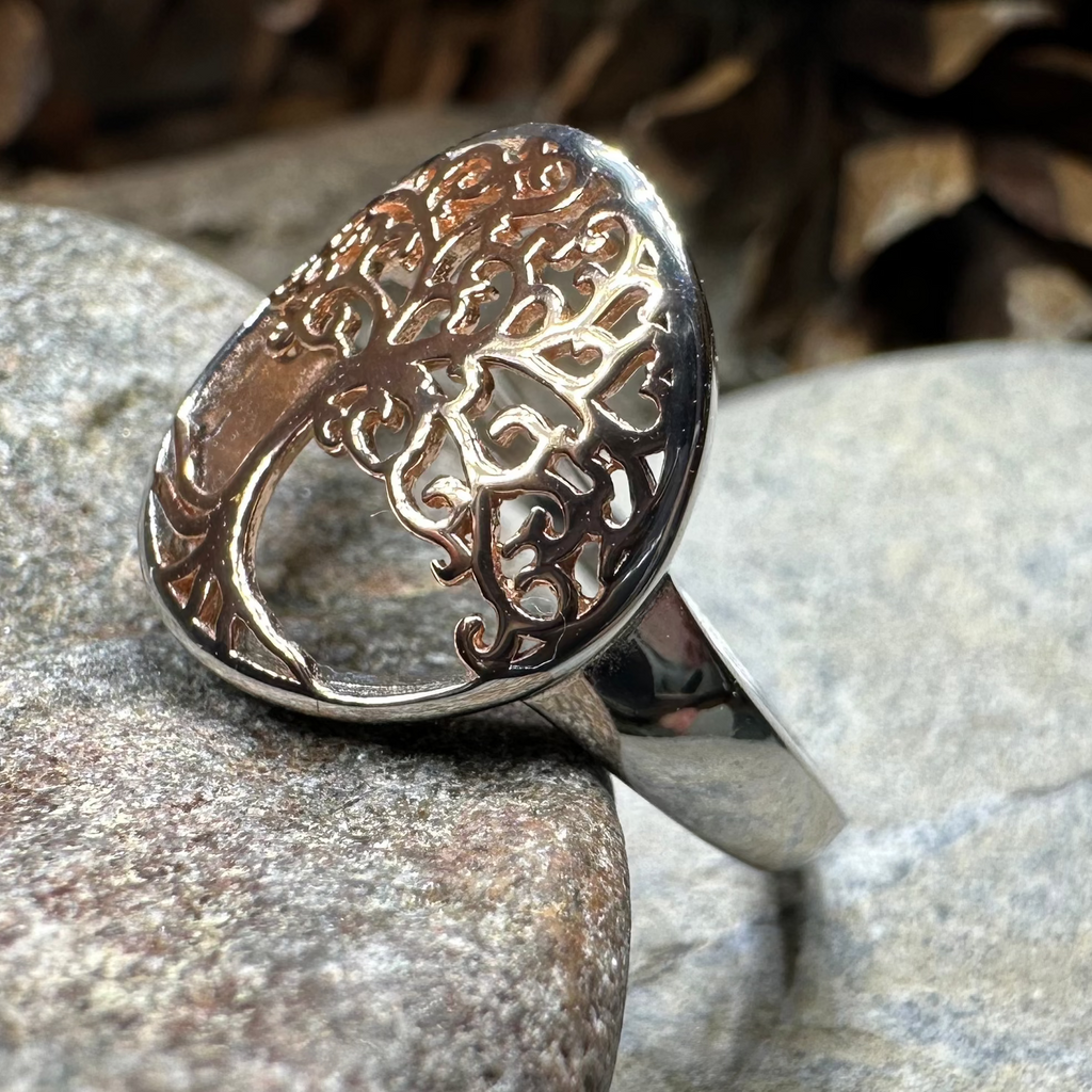 Rose Tree of Life Ring