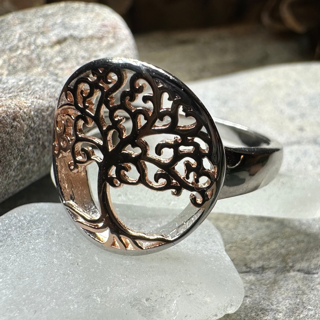 Rose Tree of Life Ring
