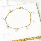 Gina Mini Pearl Charm Bracelet