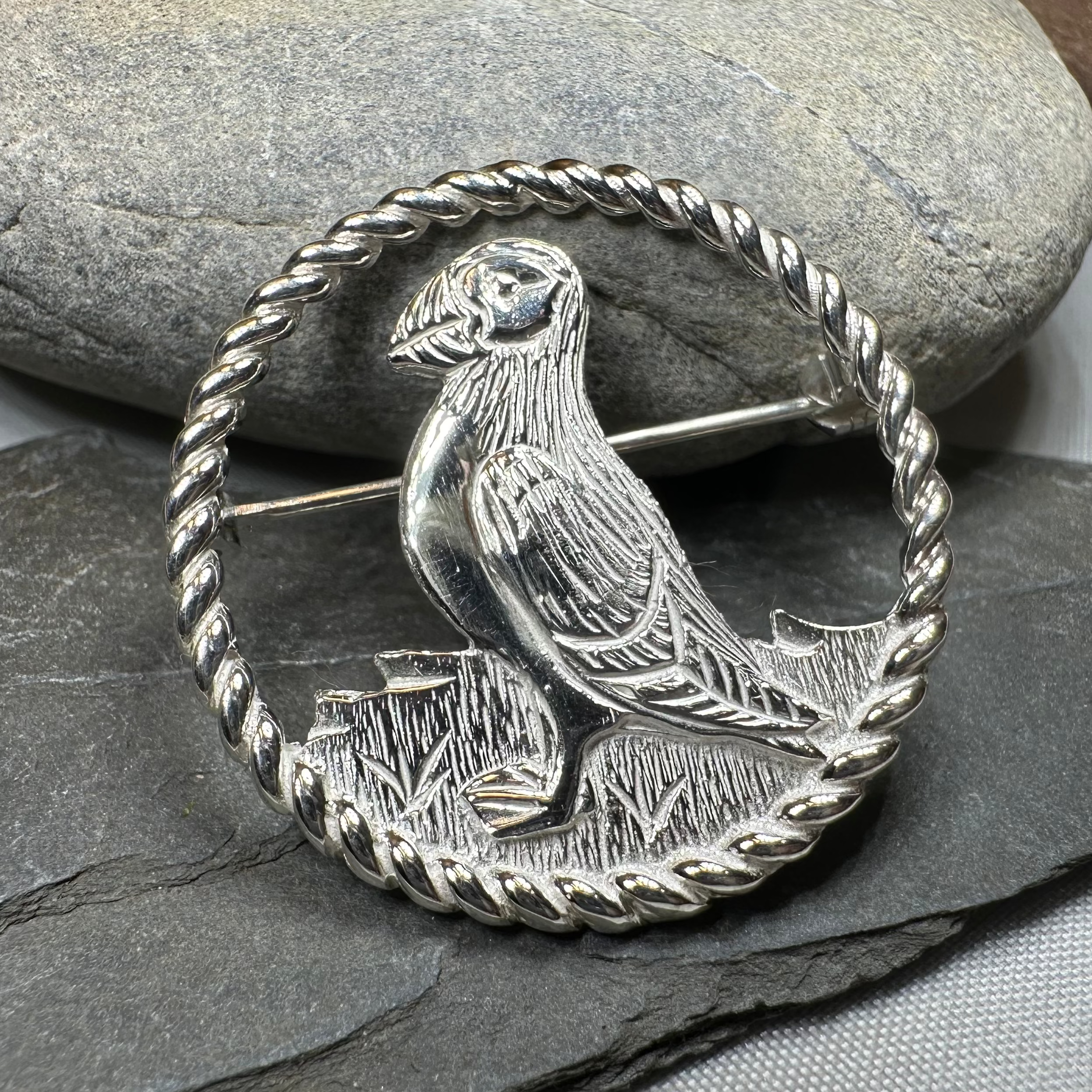 Orkney Puffin Brooch