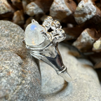 Cherish Moonstone Claddagh Ring