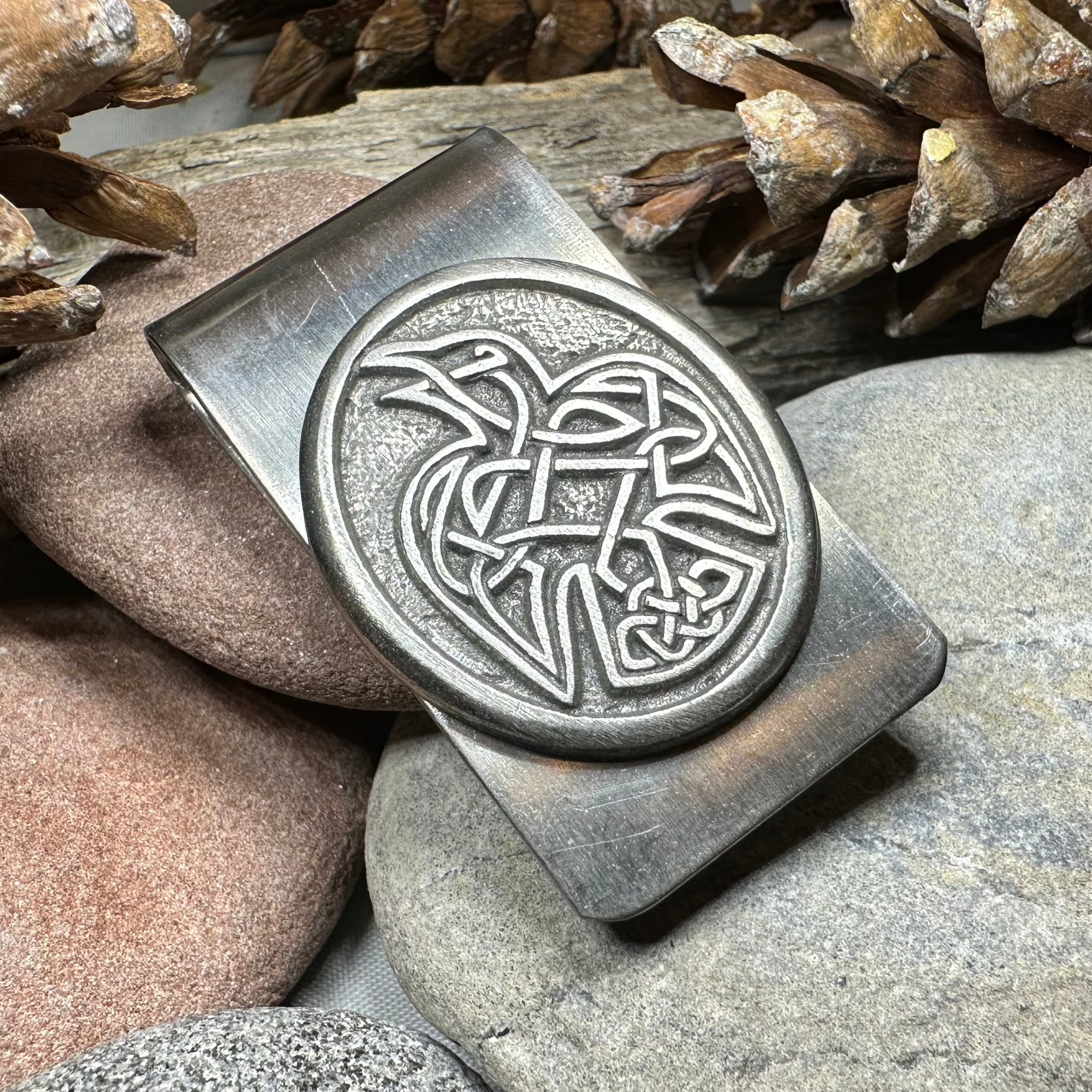 Celtic Raven Money Clip