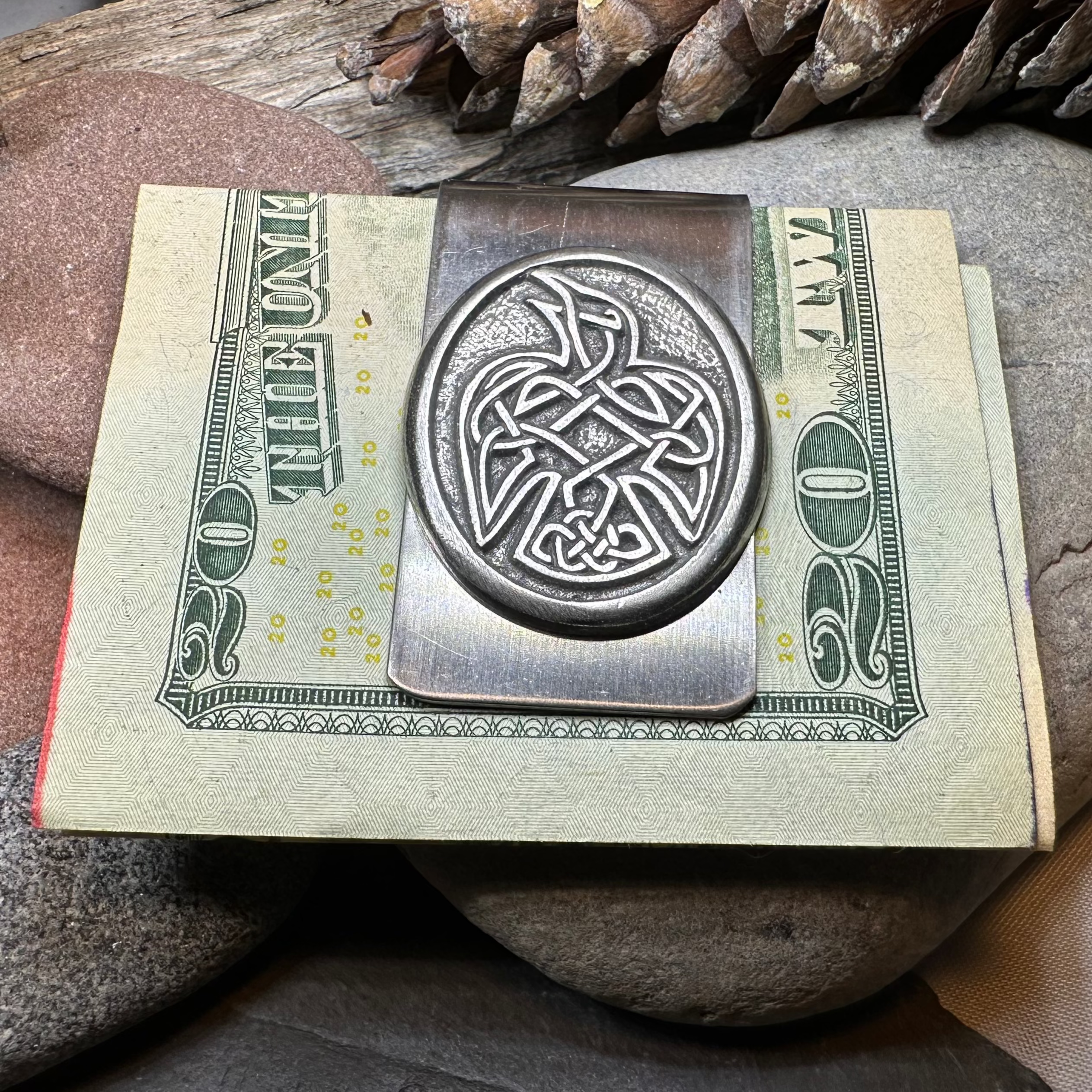 Celtic Raven Money Clip