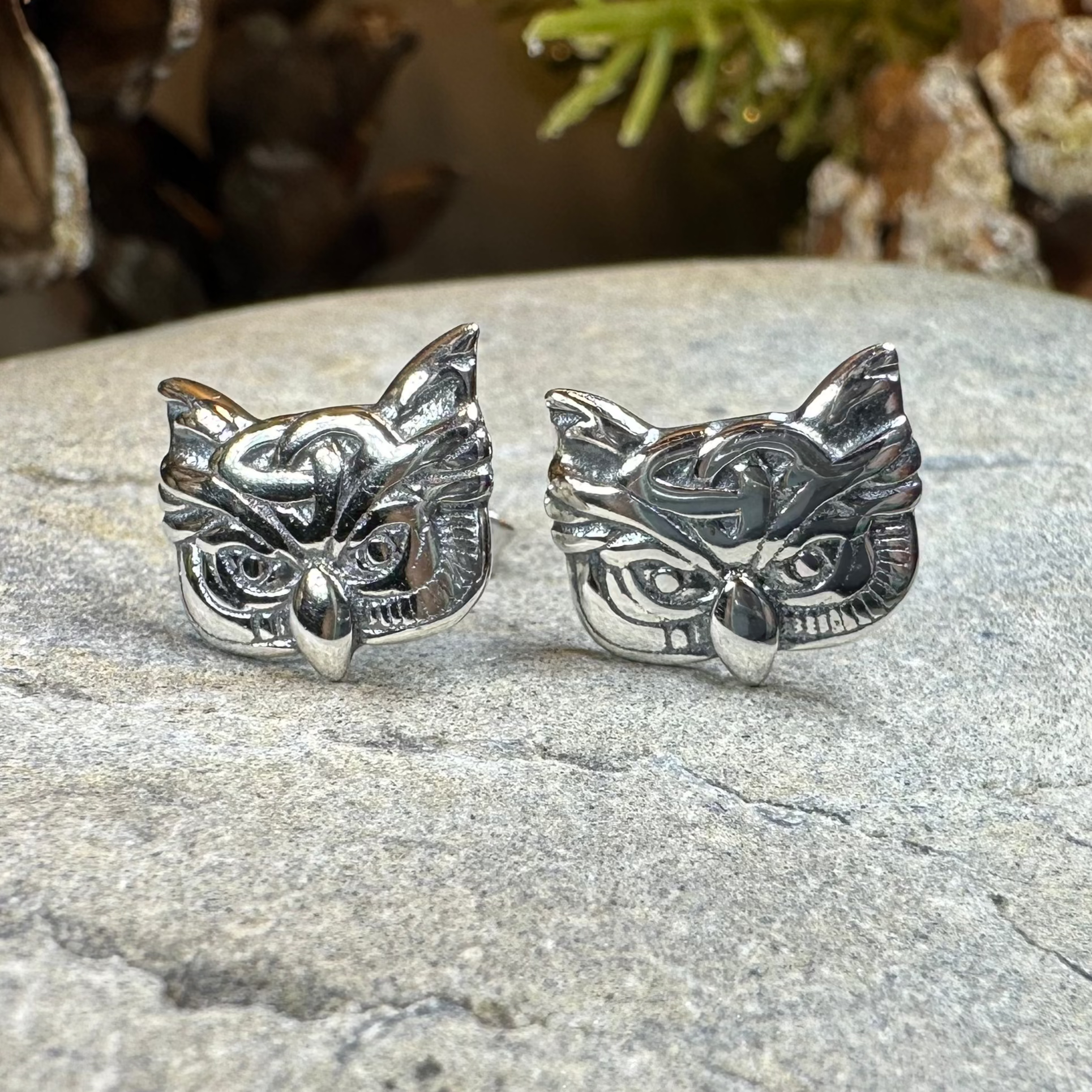 Lyssie Owl Stud Earrings