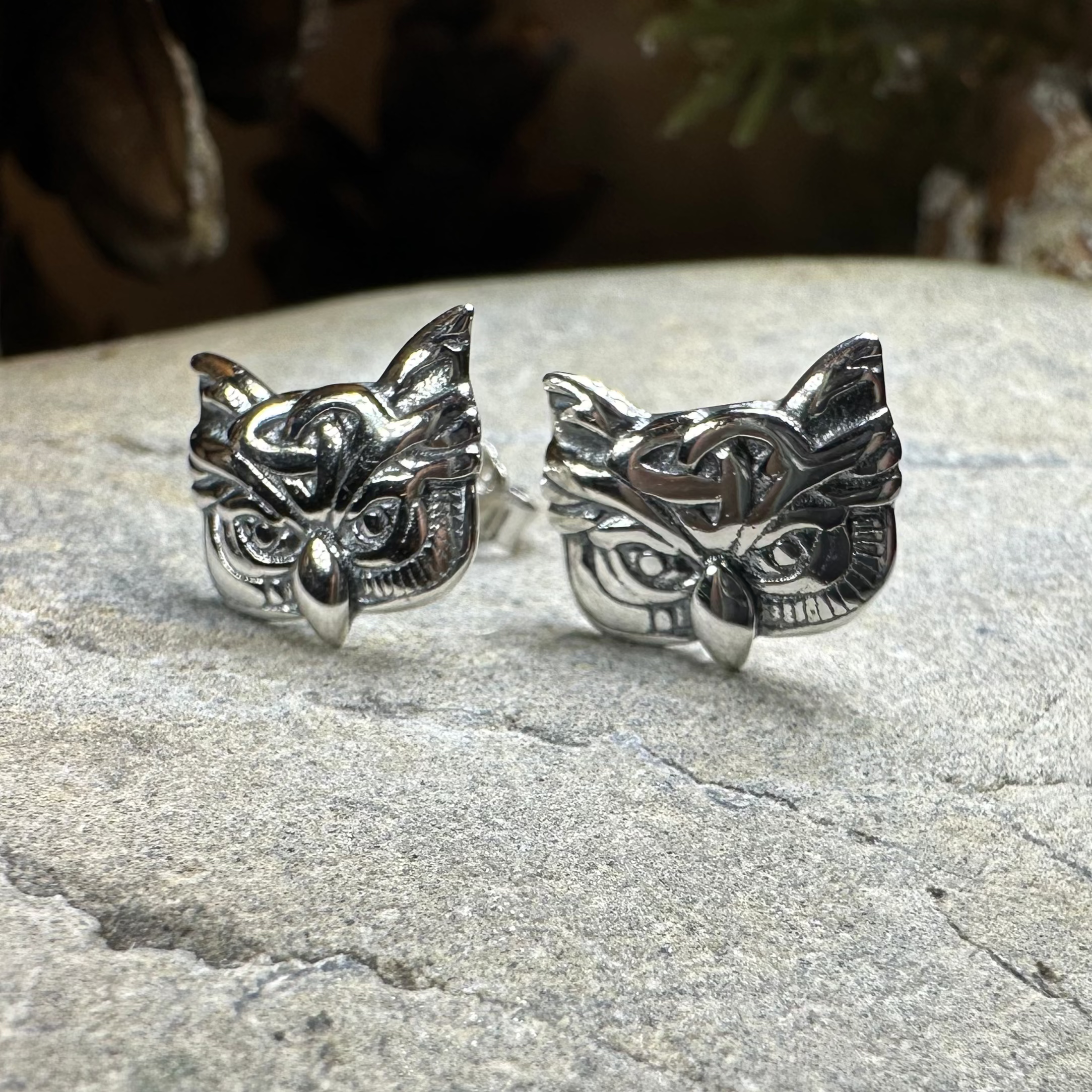 Lyssie Owl Stud Earrings