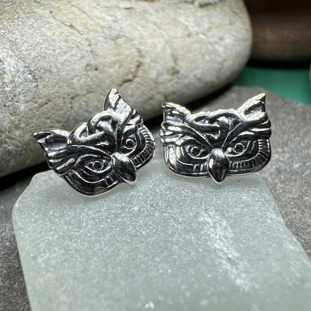 Lyssie Owl Stud Earrings