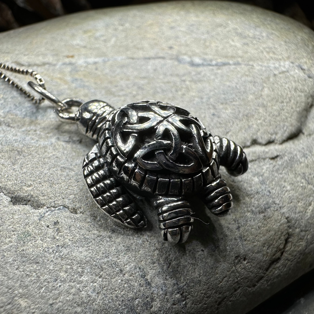 Birte Celtic Turtle Necklace