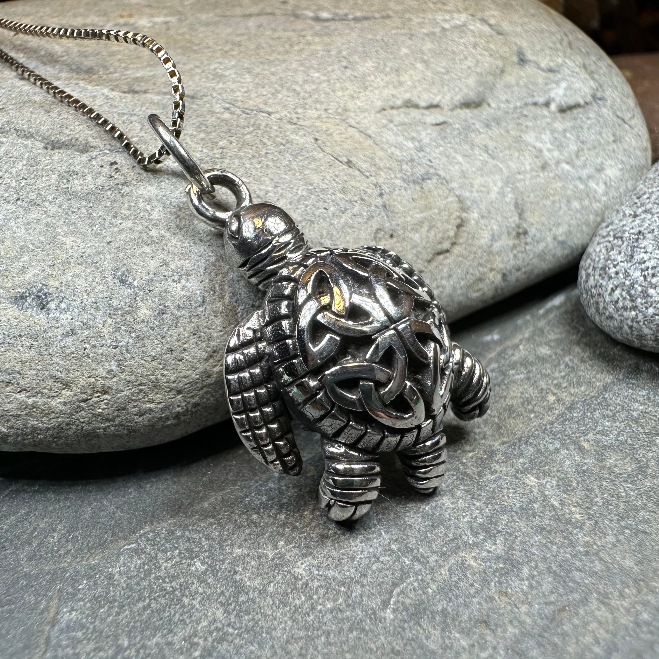 Birte Celtic Turtle Necklace