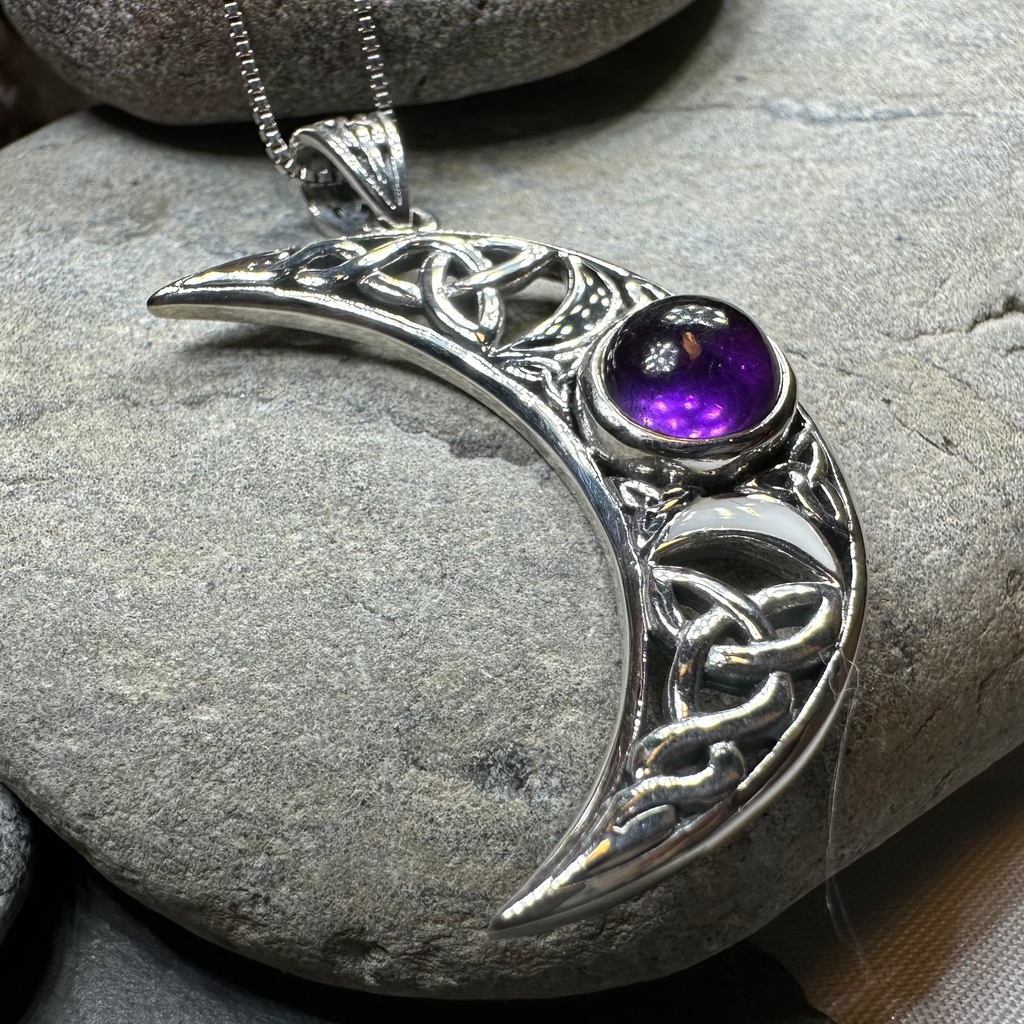 Sabrina Triple Moon Necklace