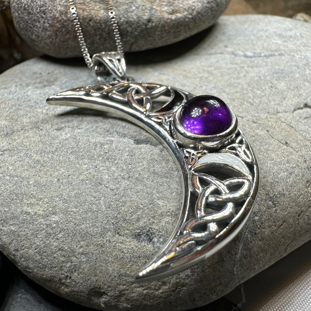 Sabrina Triple Moon Necklace