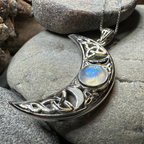 Sabrina Triple Moon Necklace