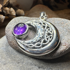 Dianthe Celtic Moon Necklace