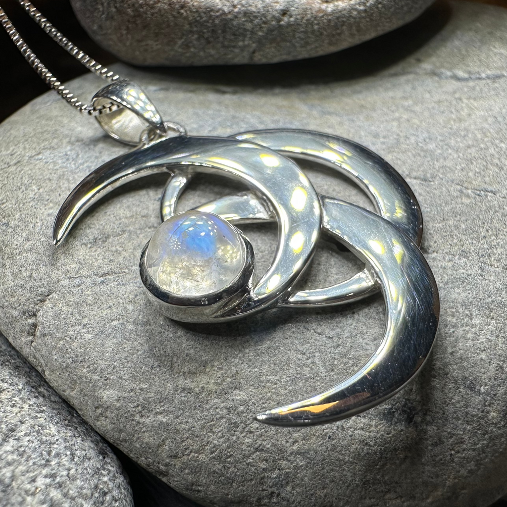Moonshadow Triple Moon Necklace
