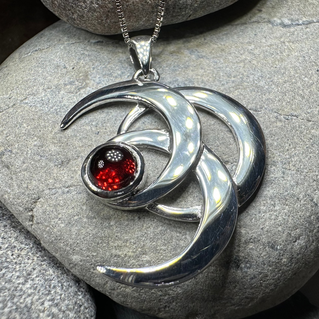 Moonshadow Triple Moon Necklace