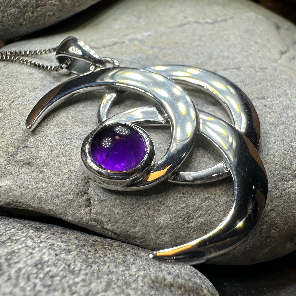 Moonshadow Triple Moon Necklace