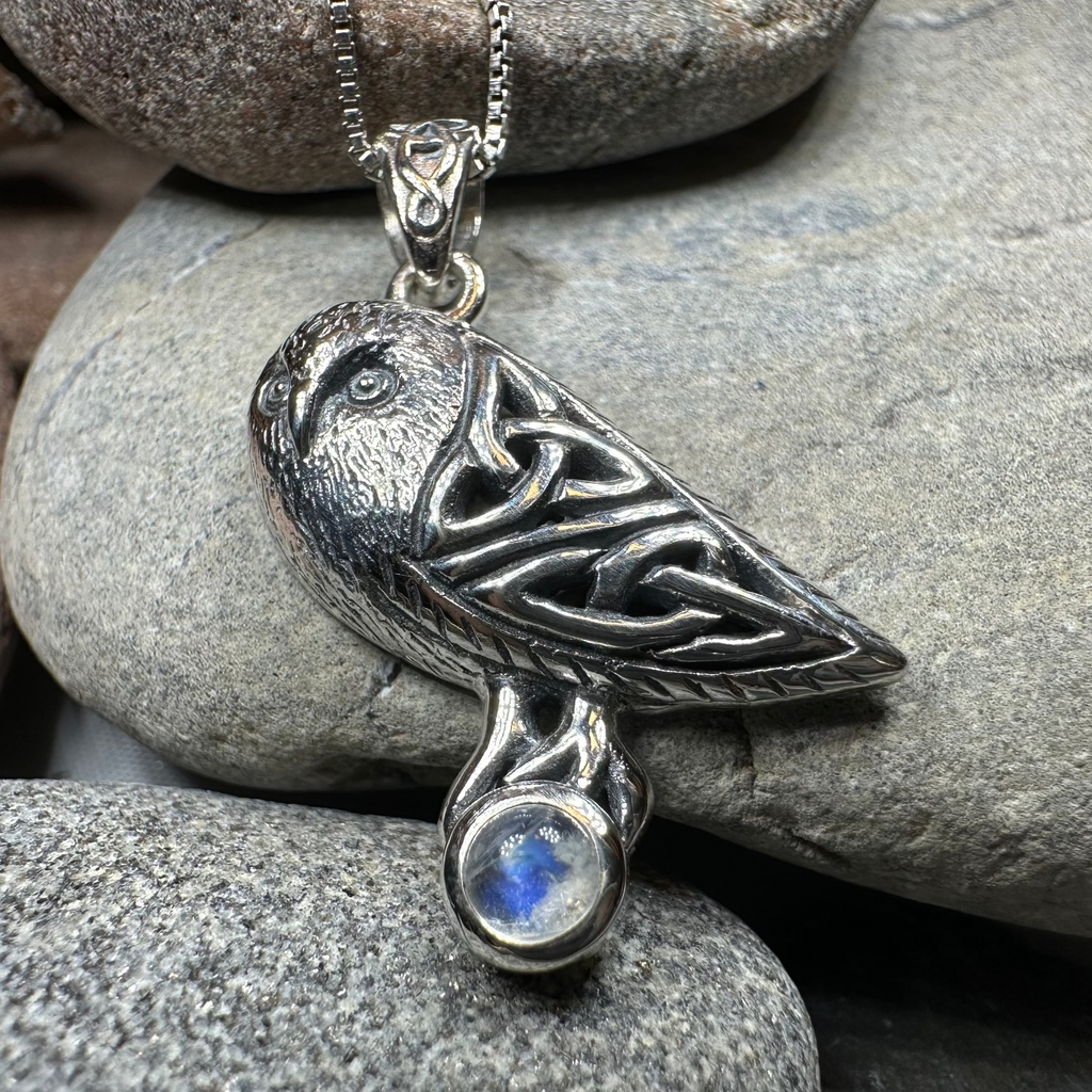 Minerva Celtic Owl Necklace