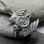 Astrid Celtic Raven Necklace