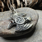 Astrid Celtic Raven Necklace