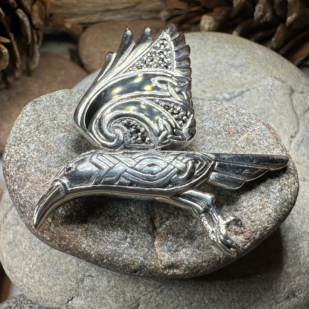 Ashild Raven Celtic Necklace