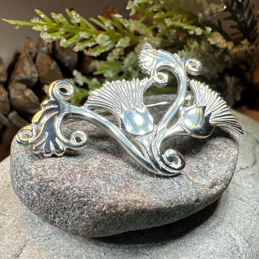 Shetland Isles Thistle Brooch