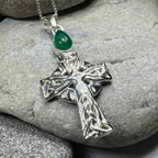 Eternal Light Celtic Cross Necklace