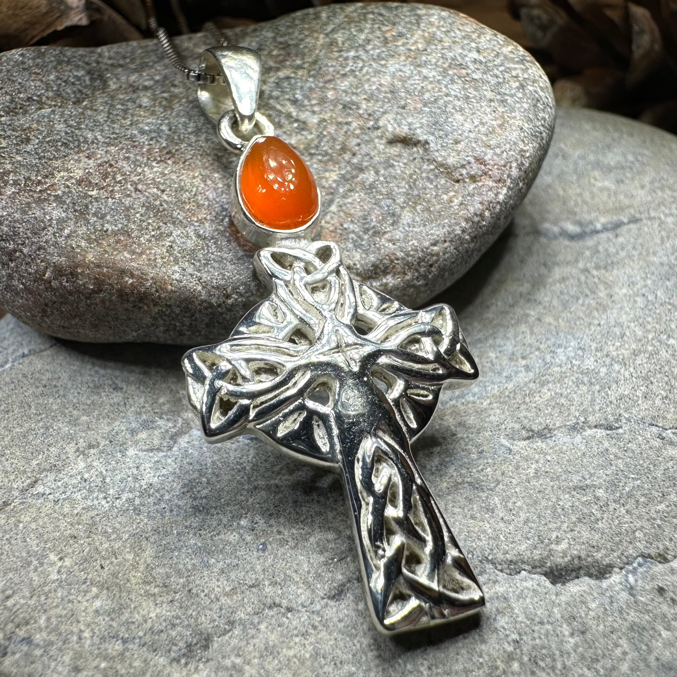 Eternal Light Celtic Cross Necklace
